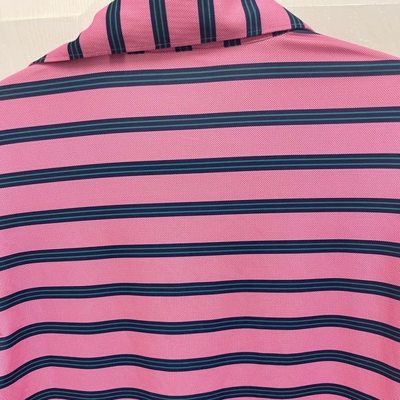 Oliver Ridley Striped Golf Polo - Picture 8 of 8